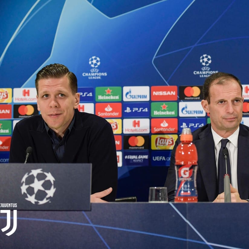 Allegri e Szczesny: «Ci aspettiamo una partita difficile»