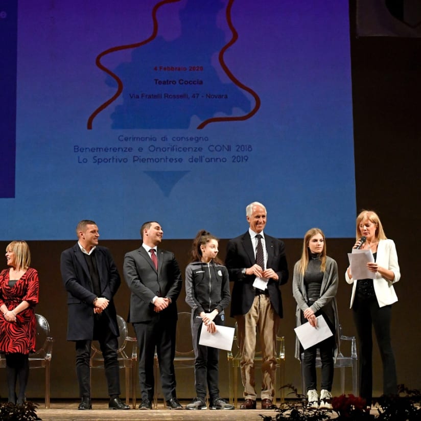Juve Women at the inauguration of Piemontese Sports Year 2020 awards