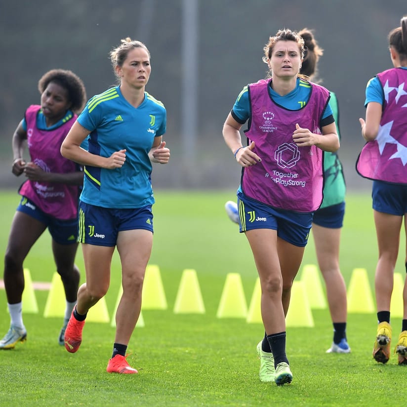 GALLERY | Juventus Women, l'allenamento pre UWCL