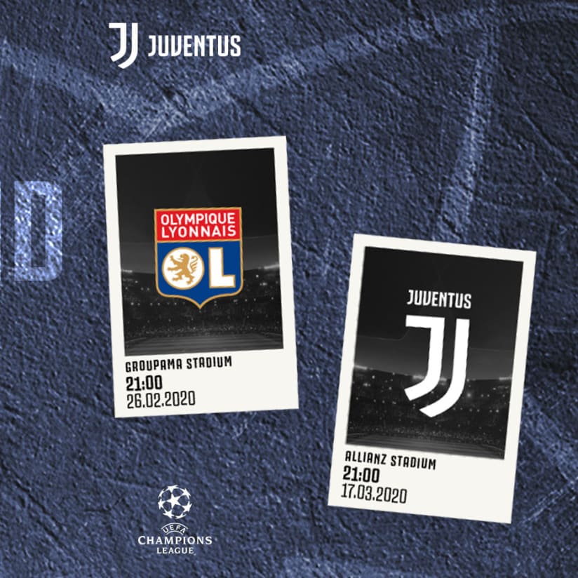 Juve to play Lyon in Champions League Last 16!