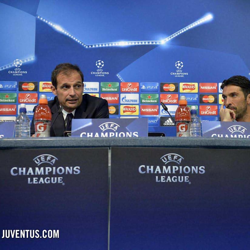 La conferenza di Allegri e Buffon in diretta 
