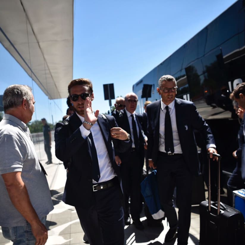 Juventus Arrives in Rome