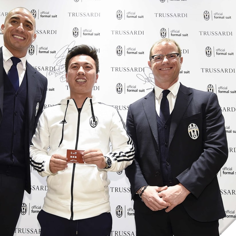 J-Legends swing by Trussardi store