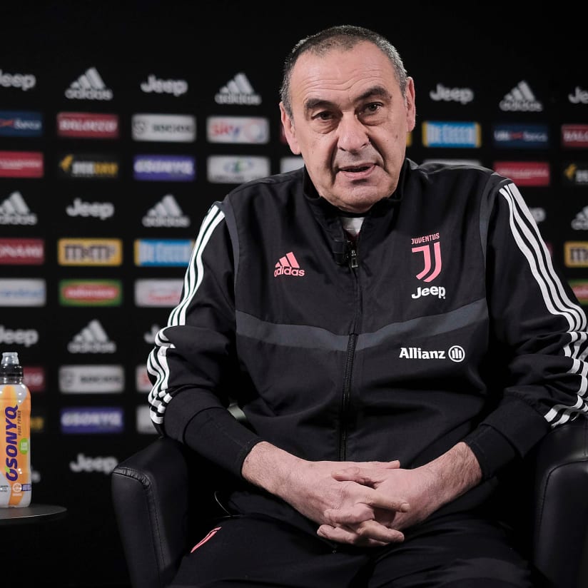 Sarri: «Juve-Inter è la partita più prestigiosa della Serie A»