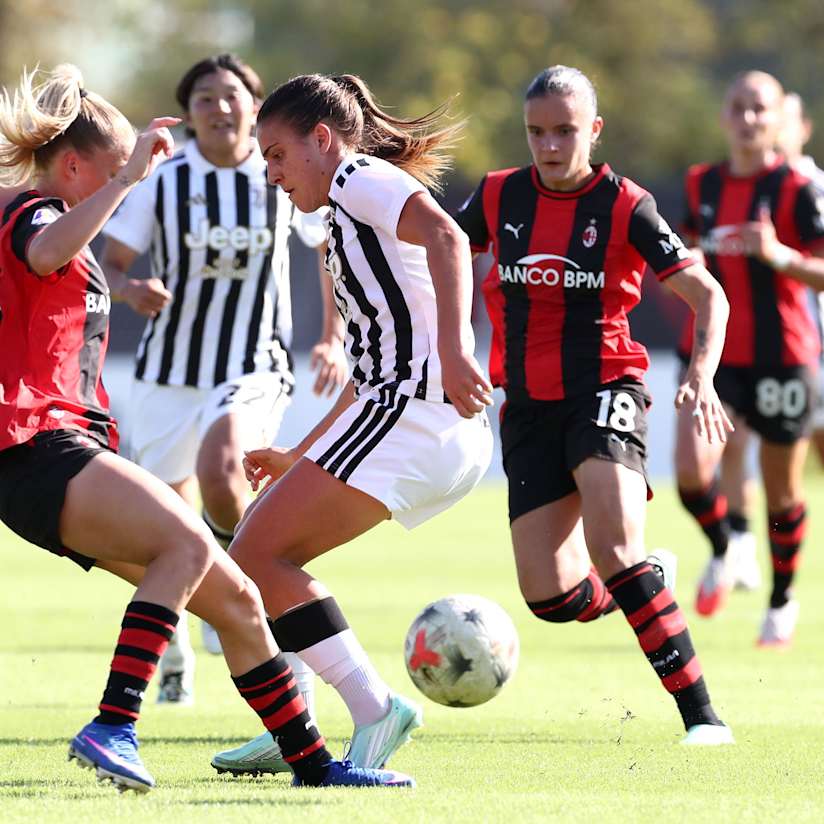 Bianconere suffer late defeat in Milan