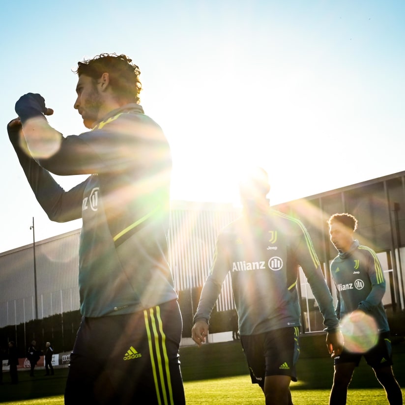 Bianconeri back training