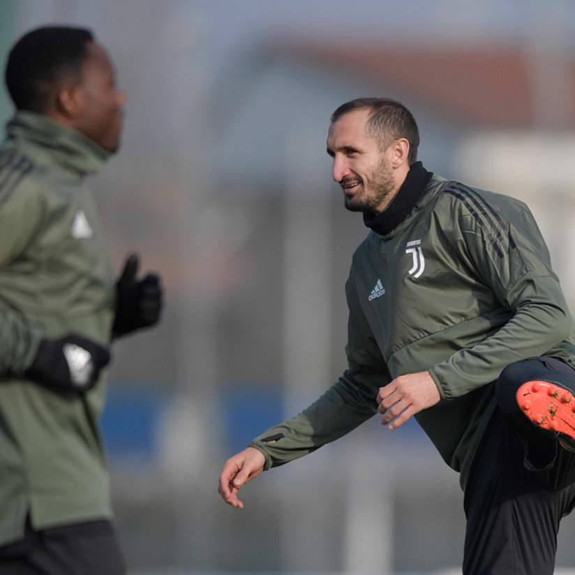 Vigilia di Champions League, l'allenamento della Juventus
