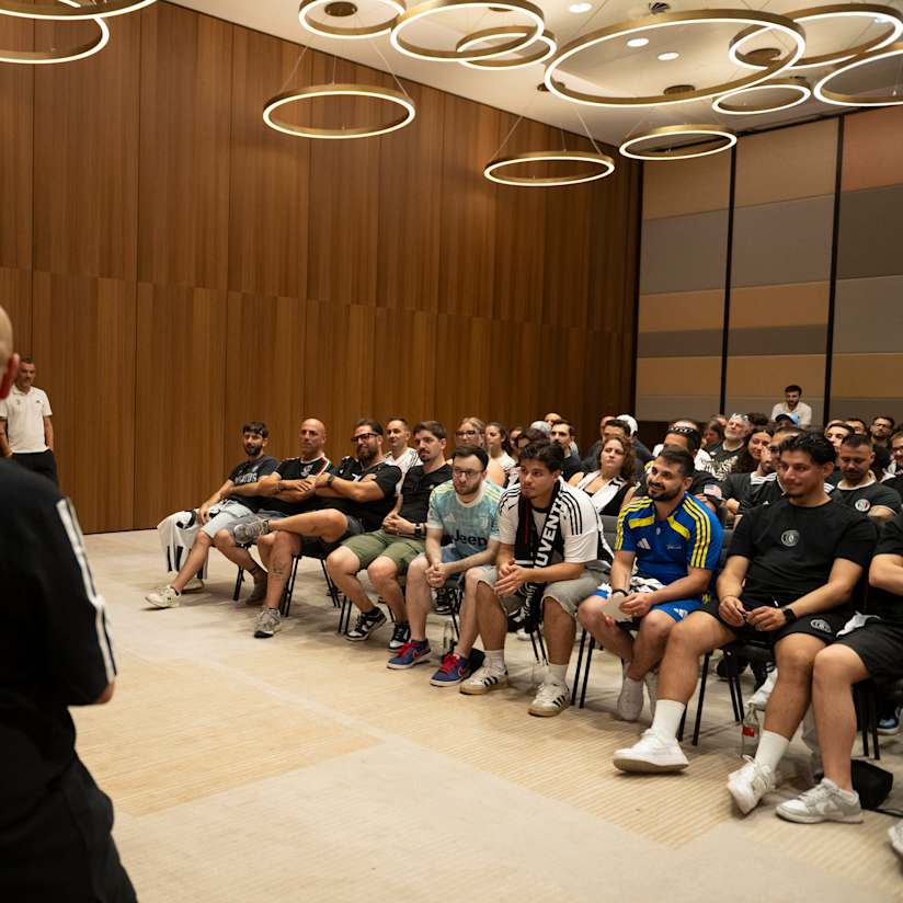 Gallery | Mark Iuliano meets JOFC members in Basel