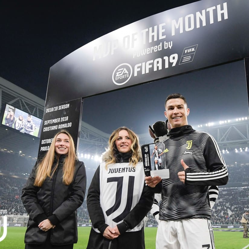 Pitchside with Ronaldo