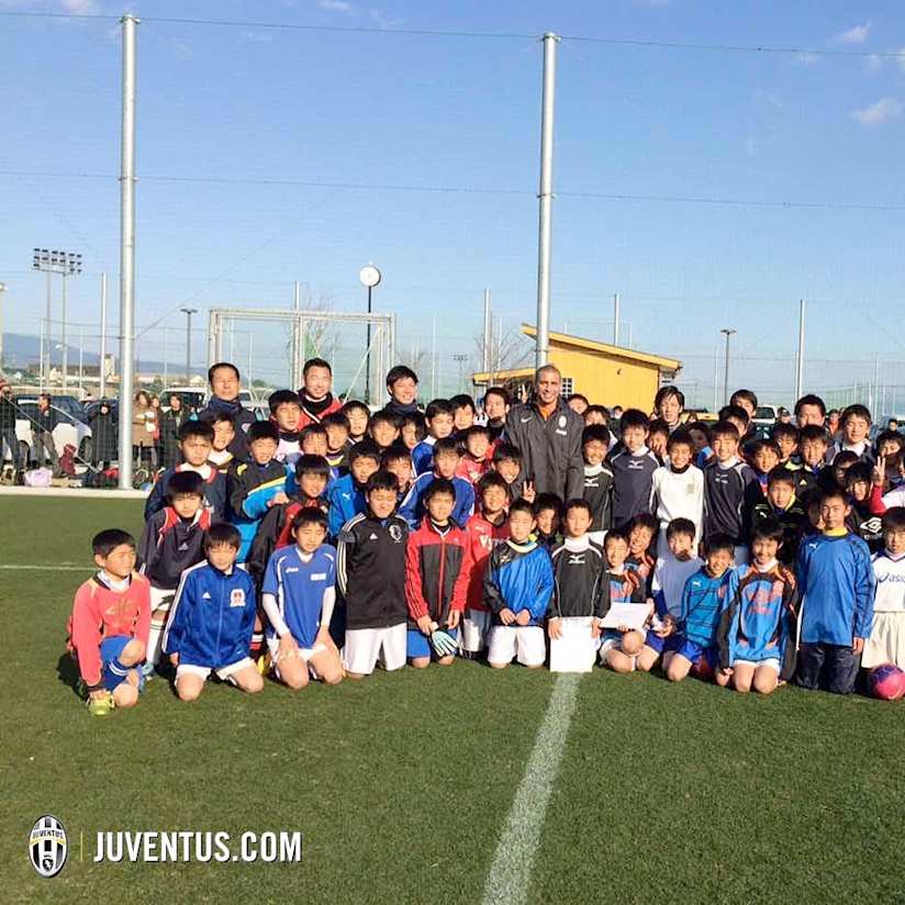Trezeguet ends Japan stay with football clinic