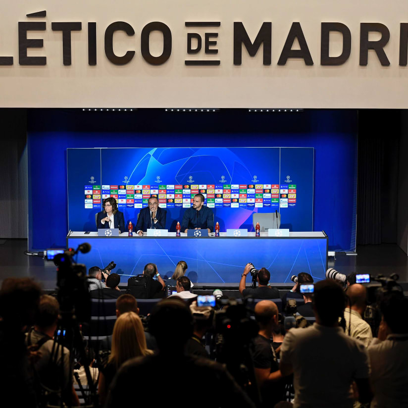 La conferenza stampa della Juventus