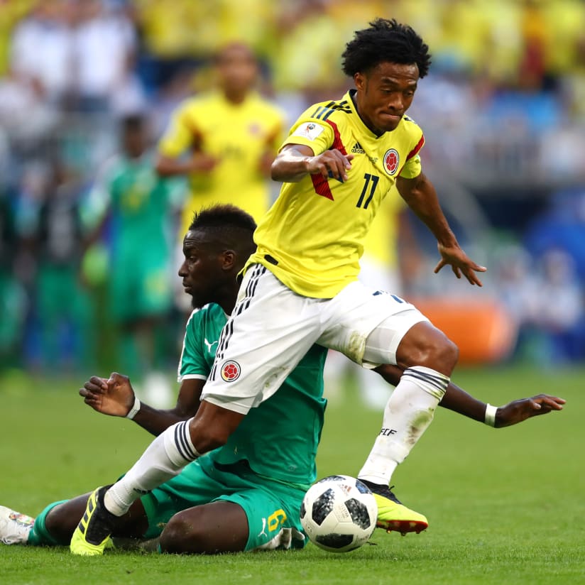 Sorride Cuadrado: Colombia agli ottavi