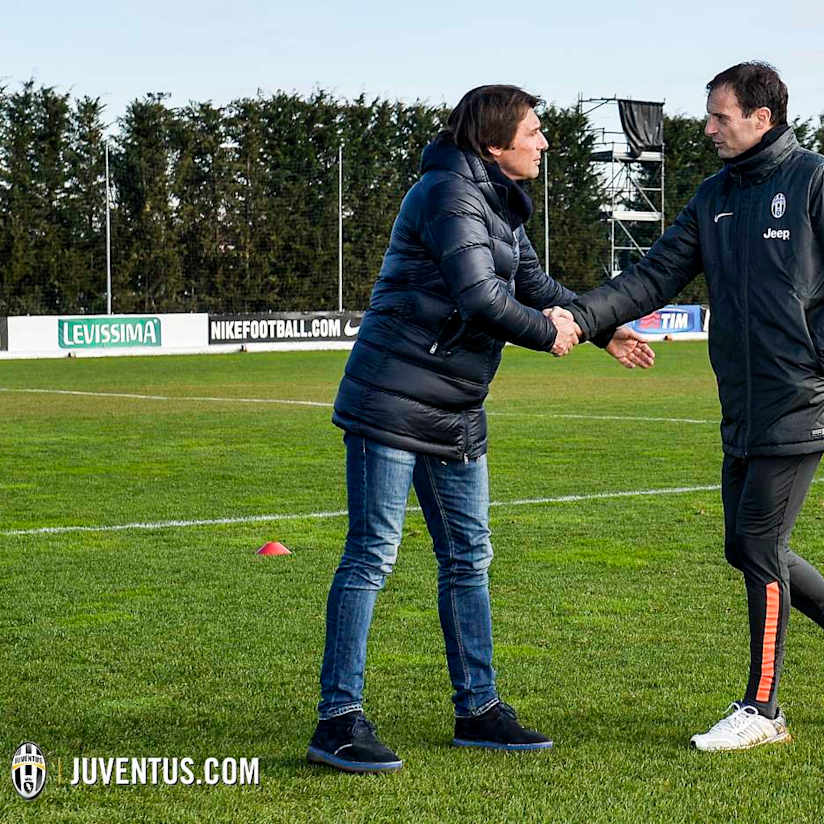 Il ct Conte incontra la Juve