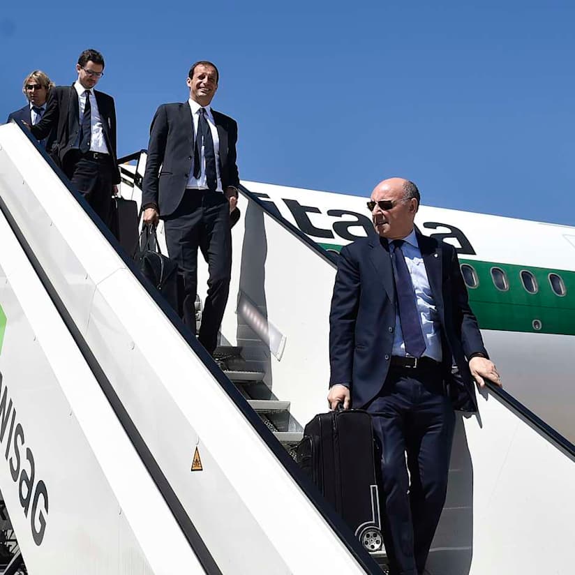 Juve arrive in Berlin!