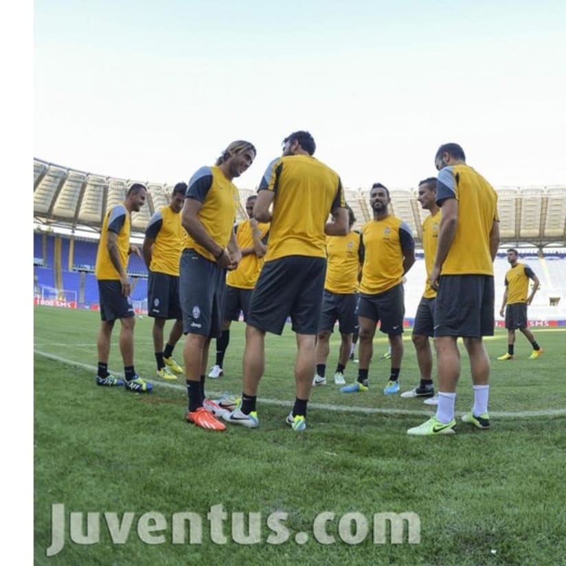 La rifinitura all’Olimpico - Final workout at the Olimpico