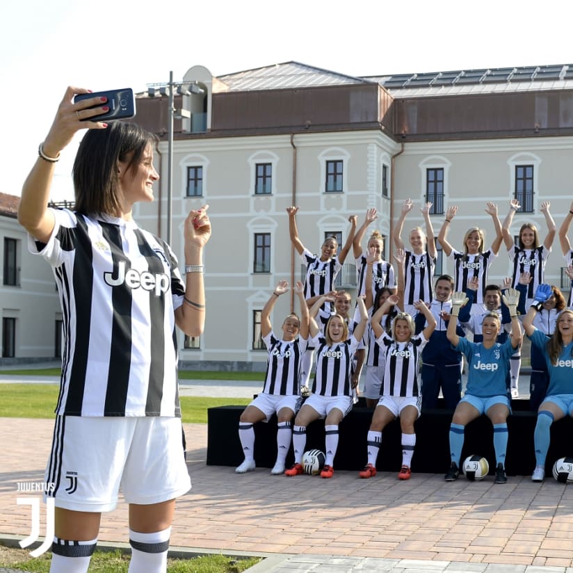 Official team photo for the Juventus Women