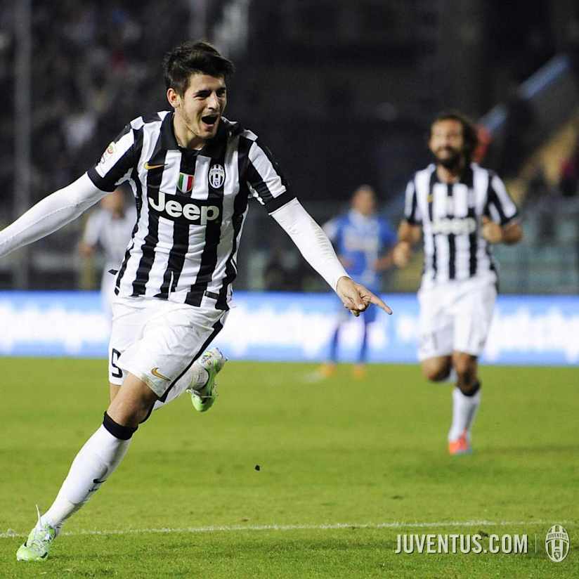 Goalscorer Morata all smiles after Empoli win