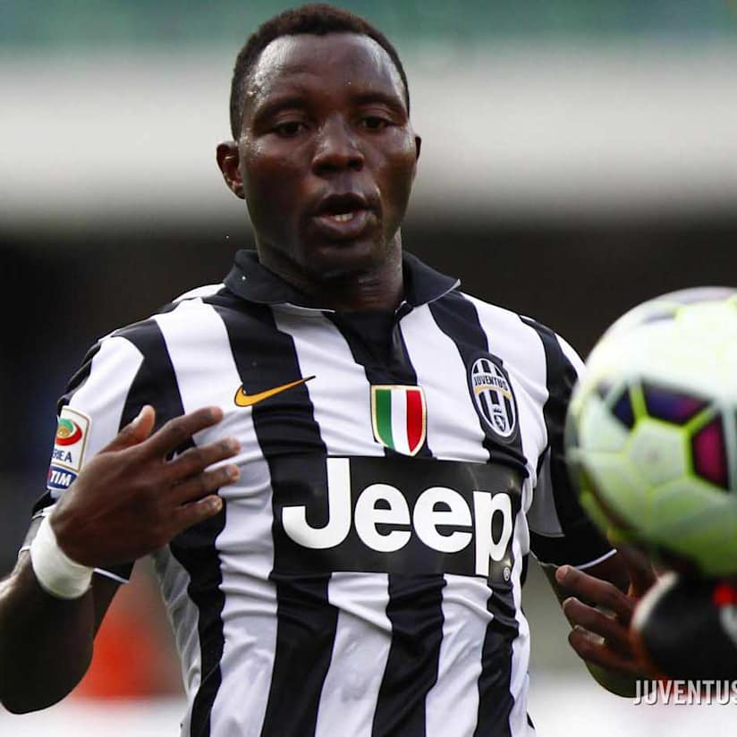 Asamoah sorride con il Ghana