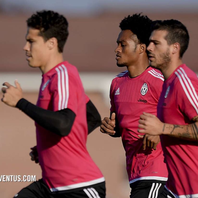 Bianconeri between pitch and gym 