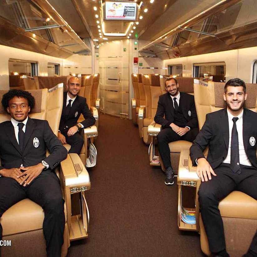 Juve show sul Frecciarossa