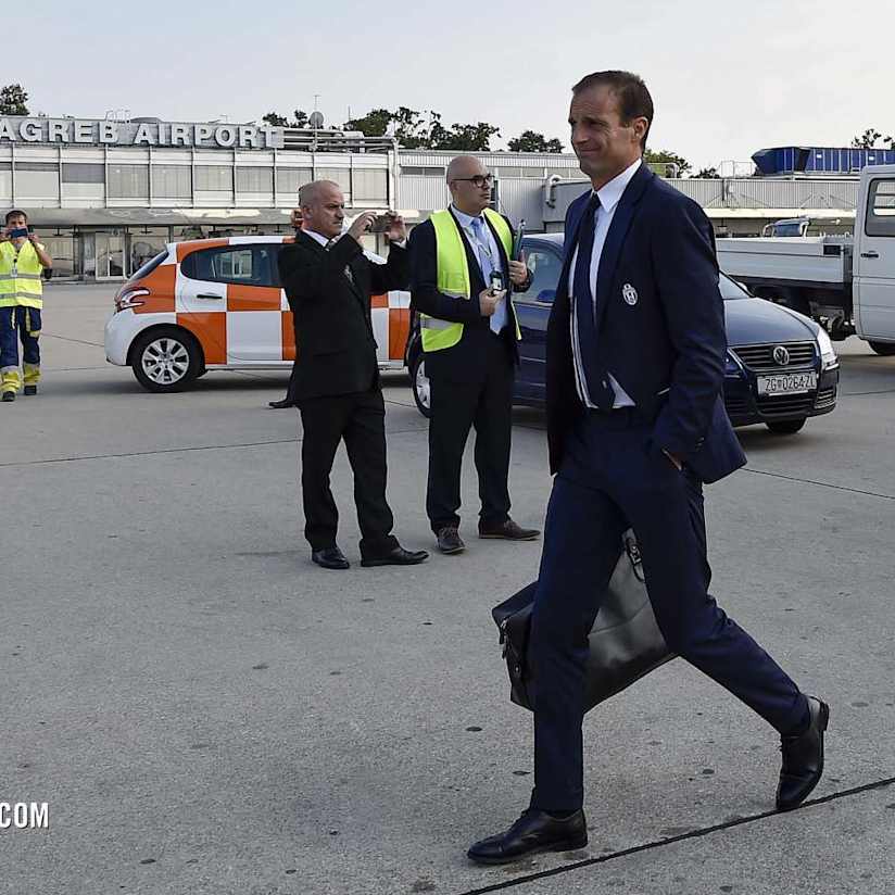 Juve touch down in Croatia