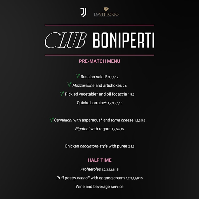 Menu_Club Boniperti J-Sassuolo ENG
