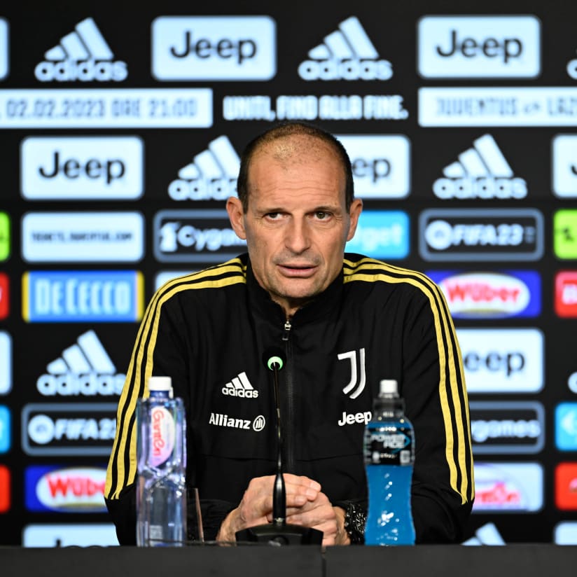 Allegri: "A tough match awaits"