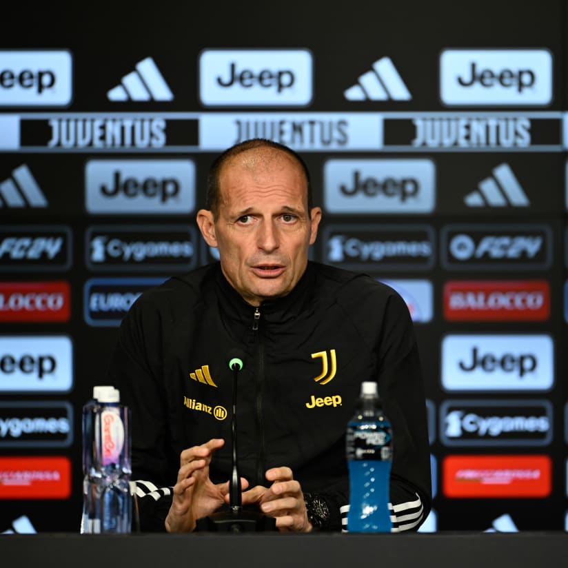 La conferenza stampa di Allegri alla vigilia di Cagliari-Juventus