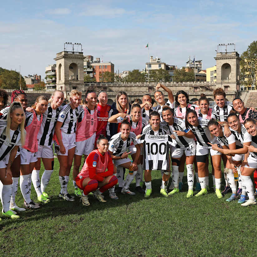 Sofia Cantore, 100 presenze con la Juventus Women!