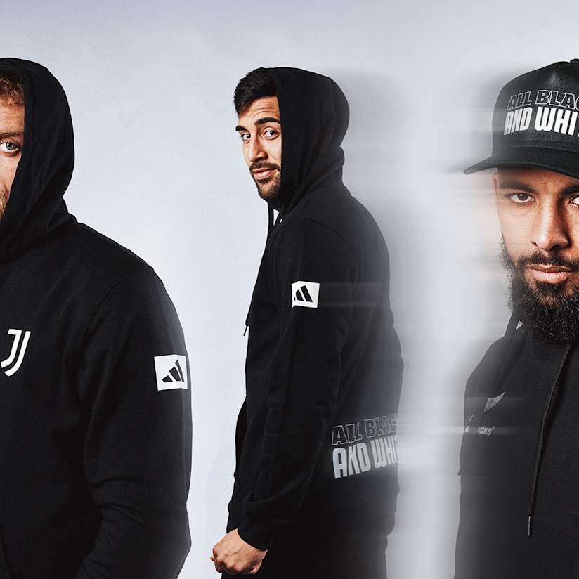 Juventus, adidas and All Blacks launch the “All Black and White” collection