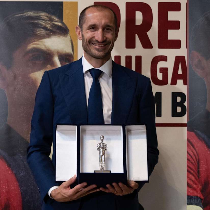 Bulgarelli Number 8: Giorgio Chiellini and Massimilano Canzi honored