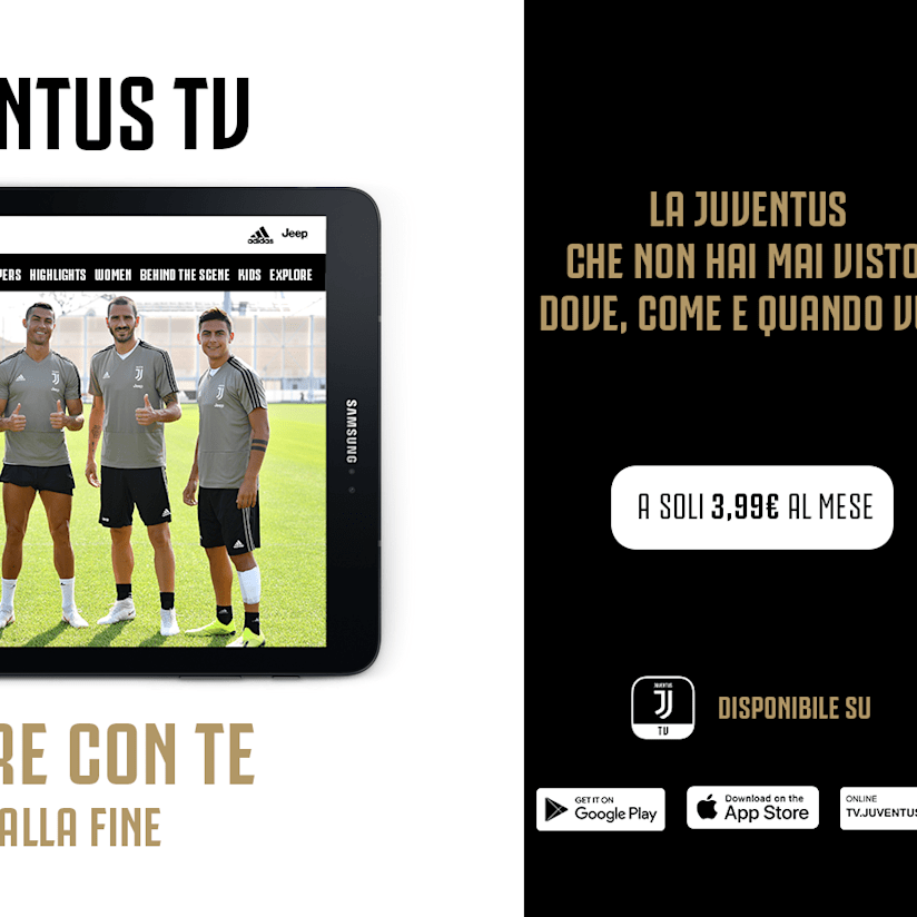 Juventus TV: finalmente per tutti!