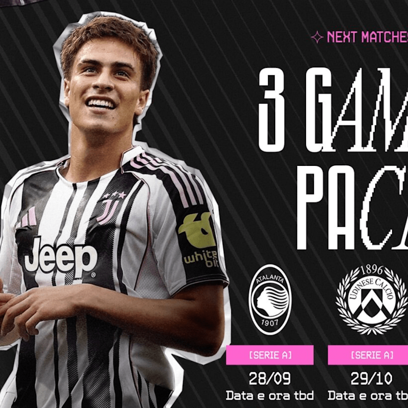 3 GAMES PACK AVAILABLE FOR ATALANTA, UDINESE & TORINO 