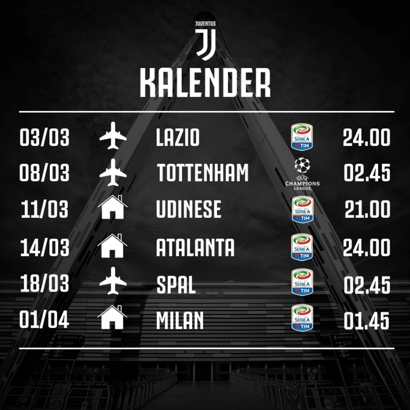 Juventus di bulan Maret