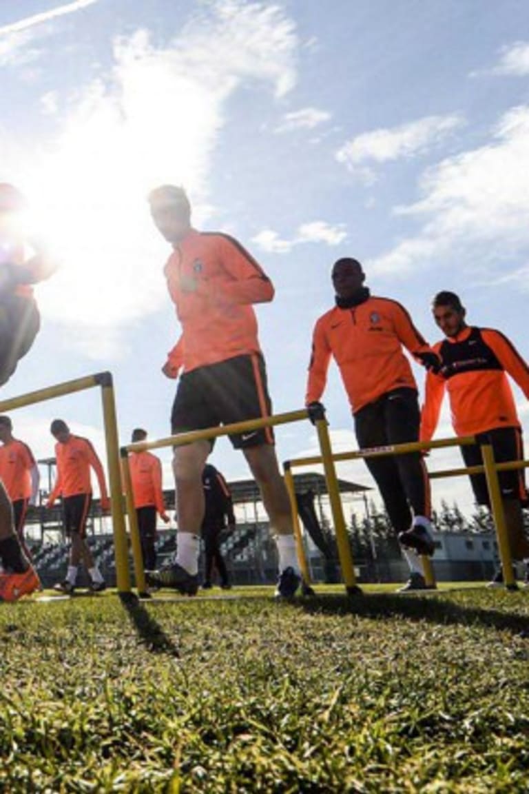 Latihan berkelompok mengawali persiapan jelang Cesena