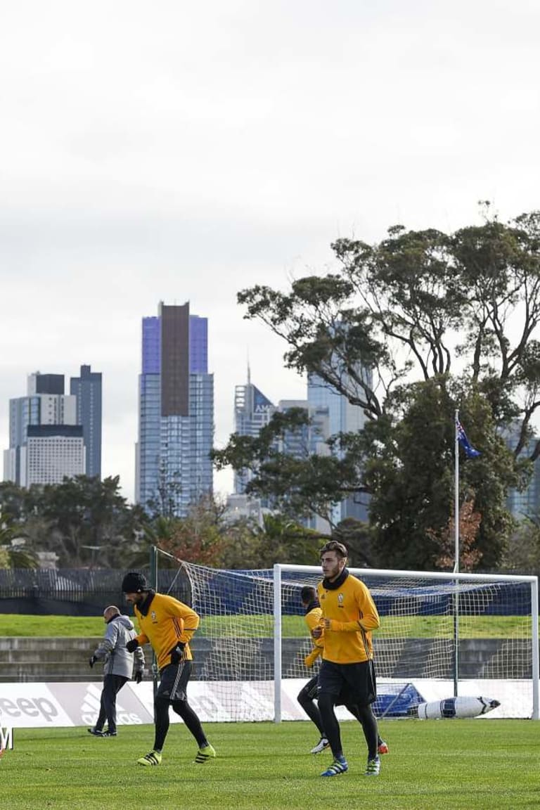 Latihan terakhir di Australia