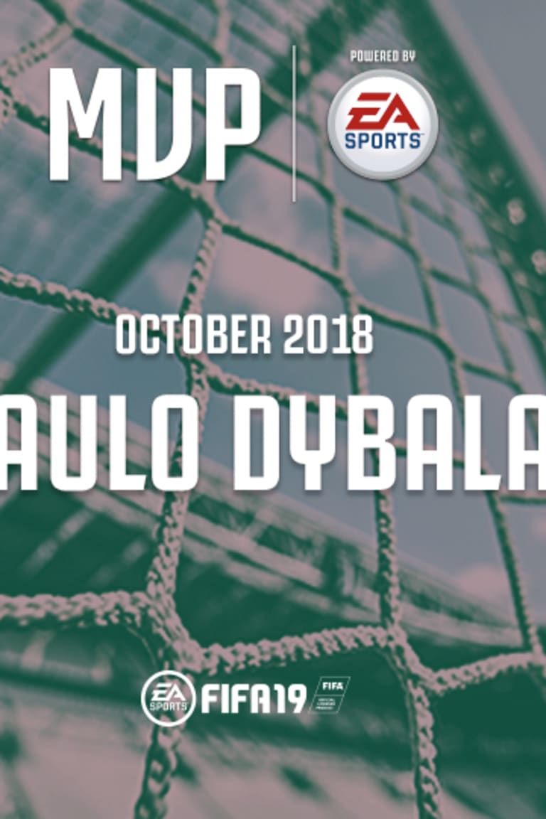 MVP of the Month: a ottobre vince Dybala