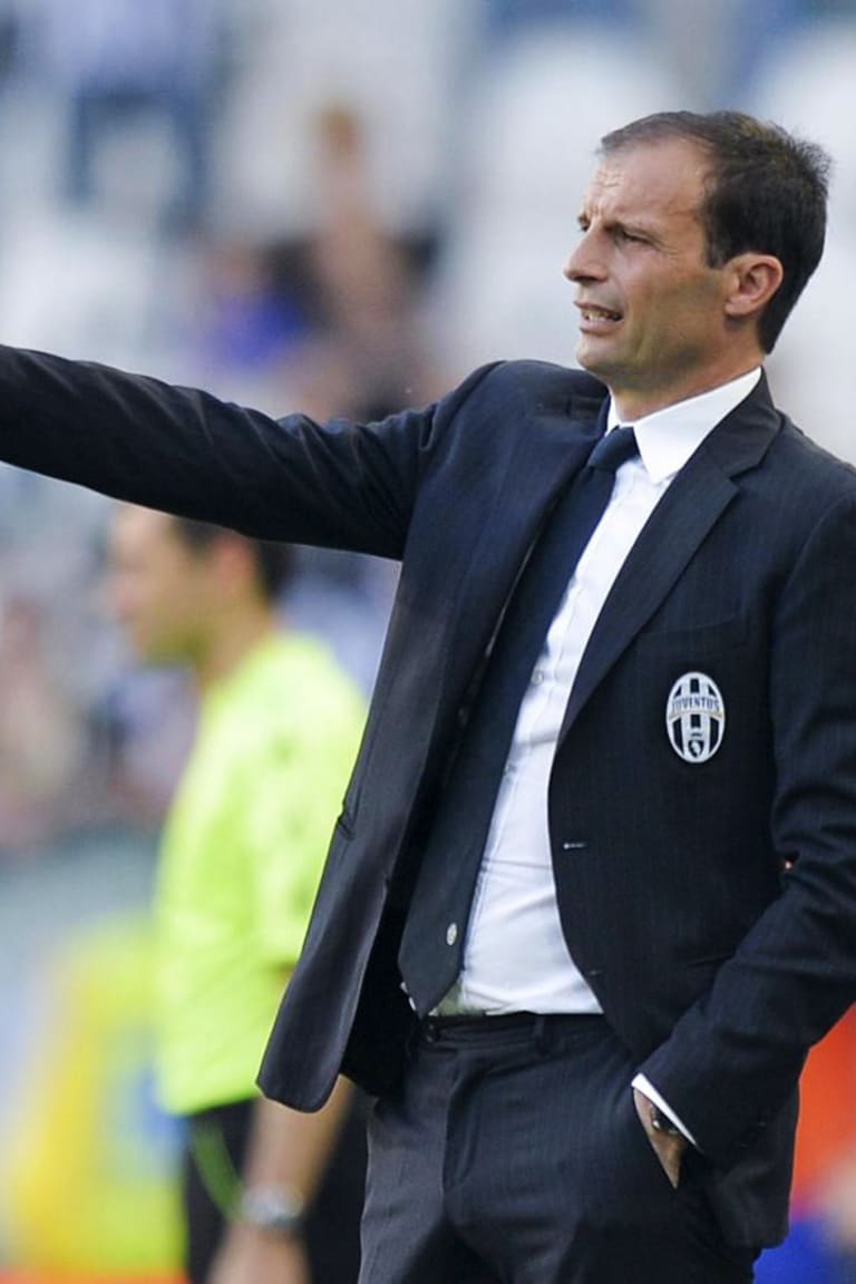 L’emozione di Allegri per l’ovazione dello Stadium