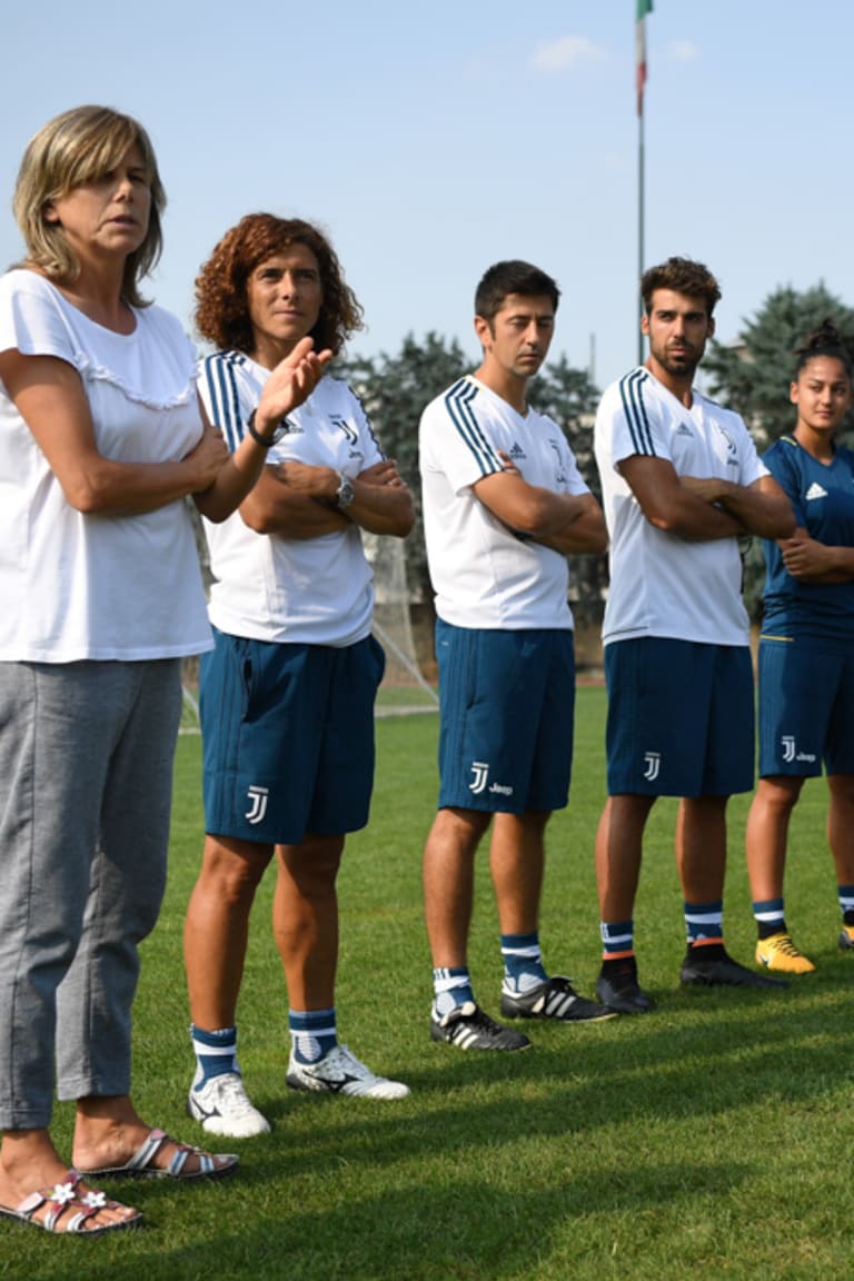 La CT Bertolini in visita alla Juventus Women
