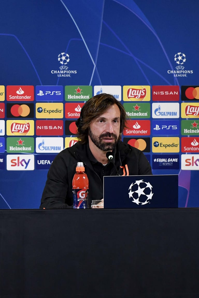 Pirlo e Szczesny alla vigilia di Juve-Ferencvaros