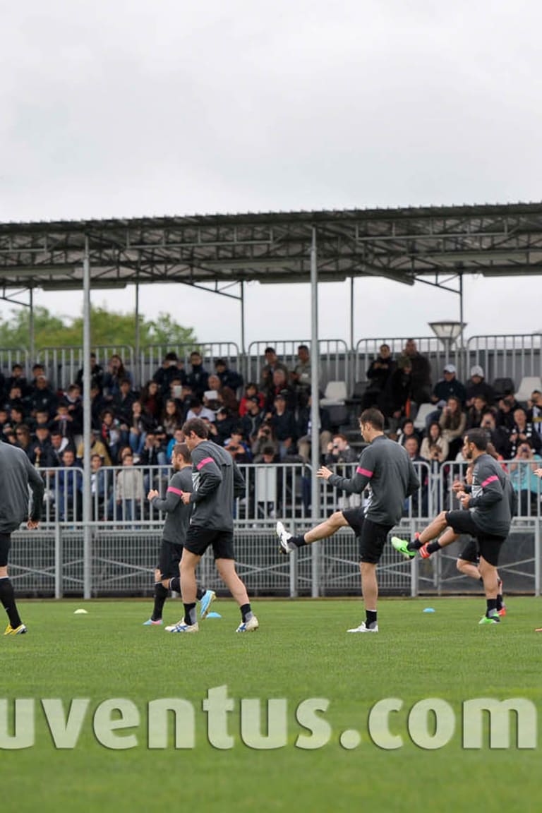 I tifosi salutano i Campioni