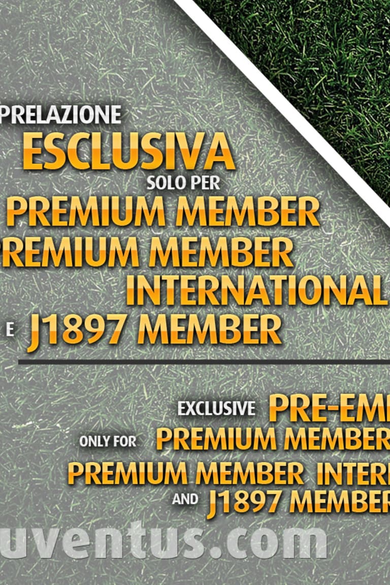 Juve-Milan: tre giorni di prelazione per i Member