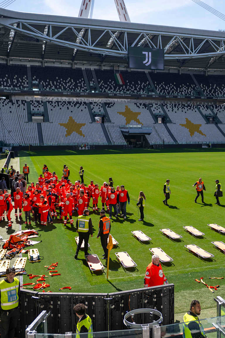 All’Allianz Stadium un’esercitazione sulla gestione delle emergenze