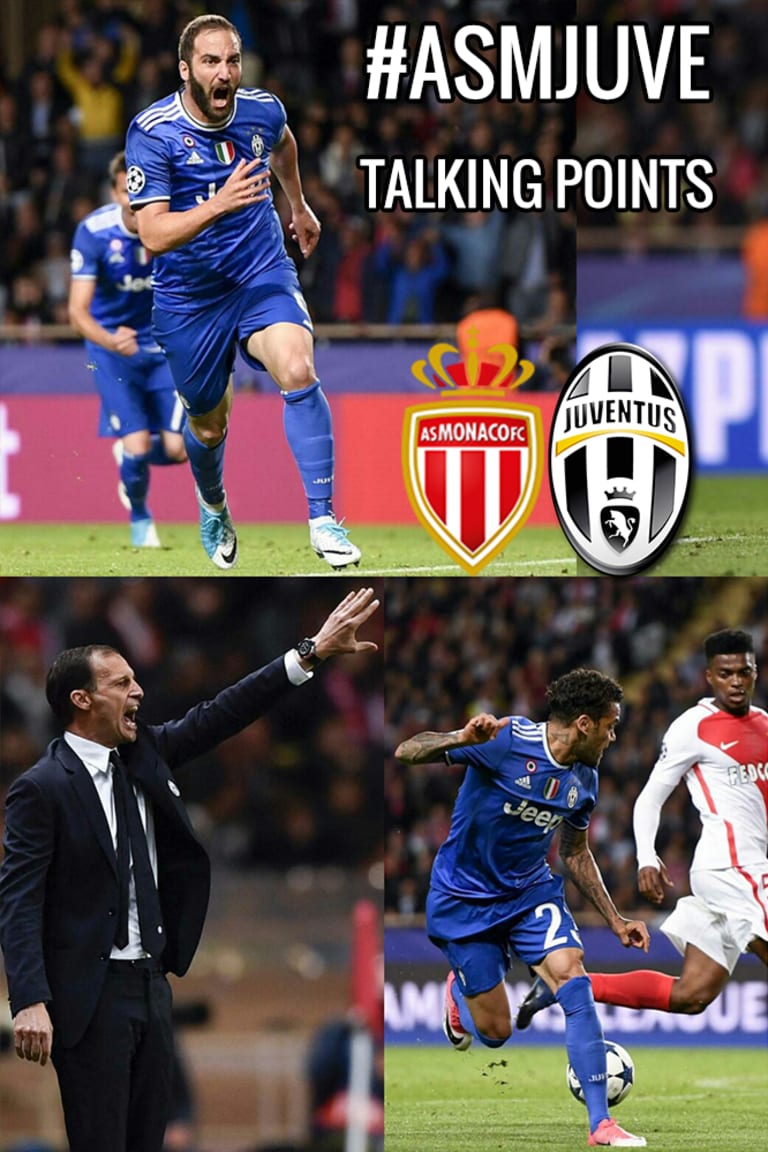 Monaco vs Juventus: Lima poin penting