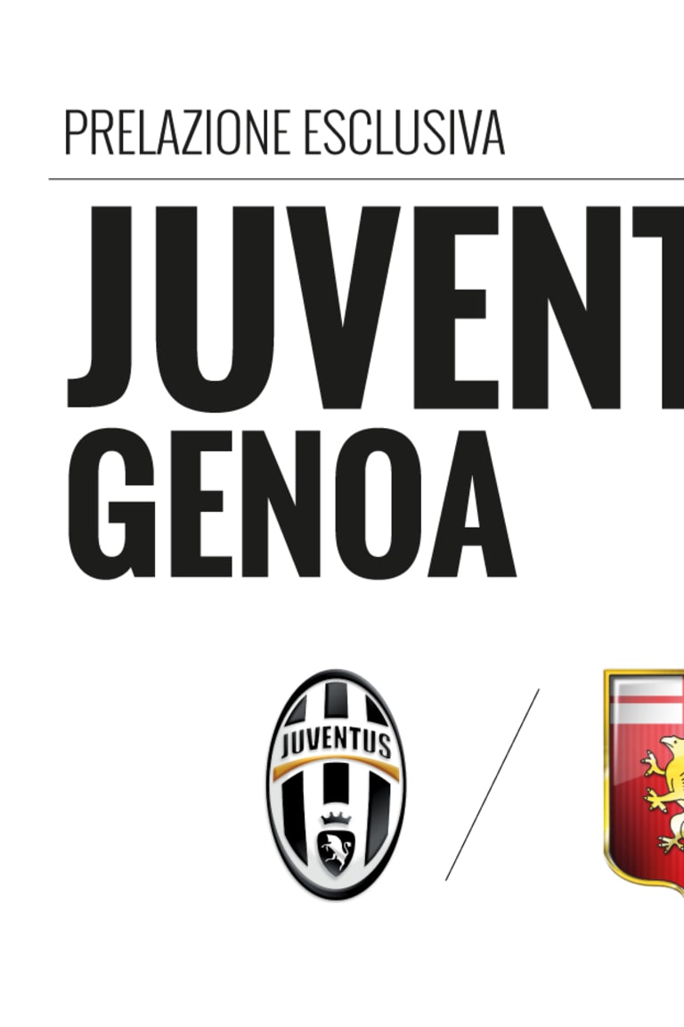 Weekend di prelazione per Juve-Genoa