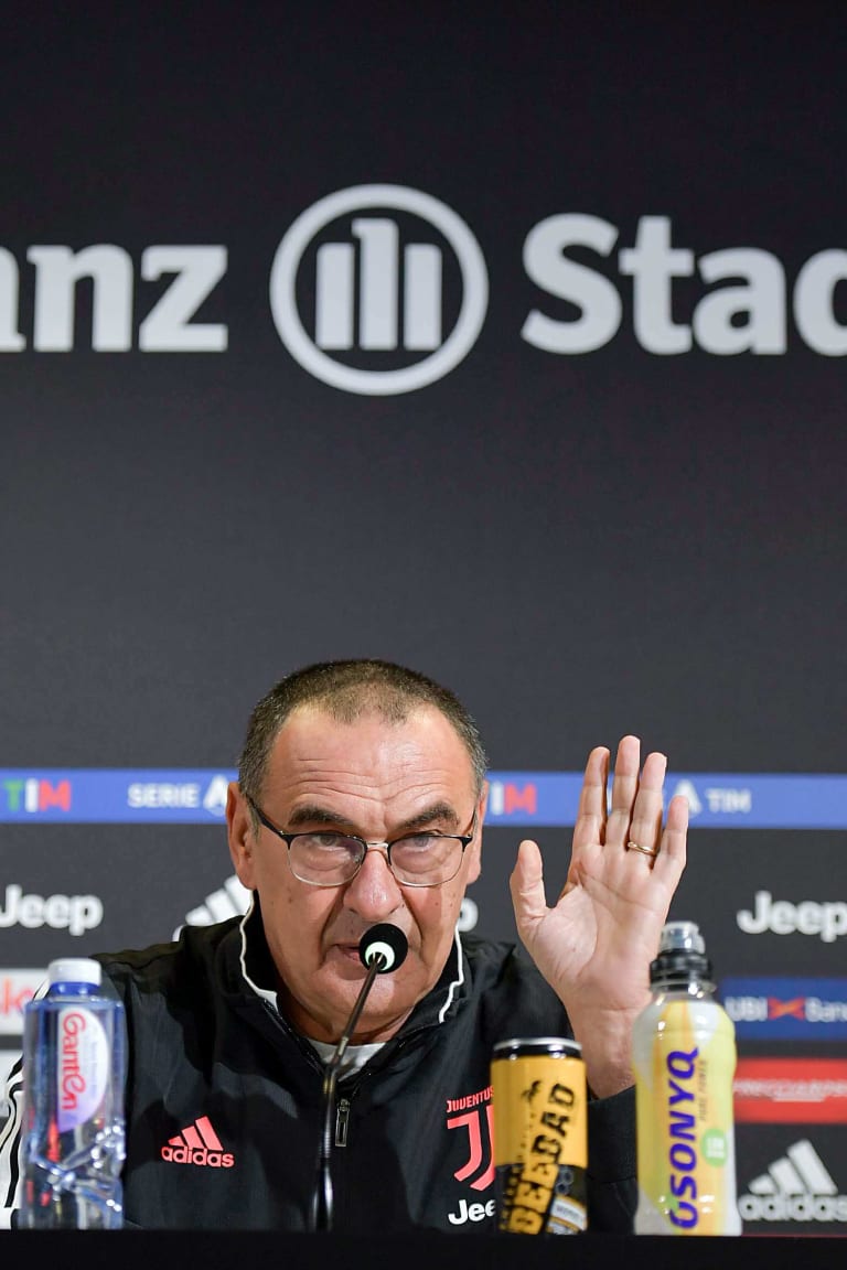 Sarri talks Juve-Sassuolo 