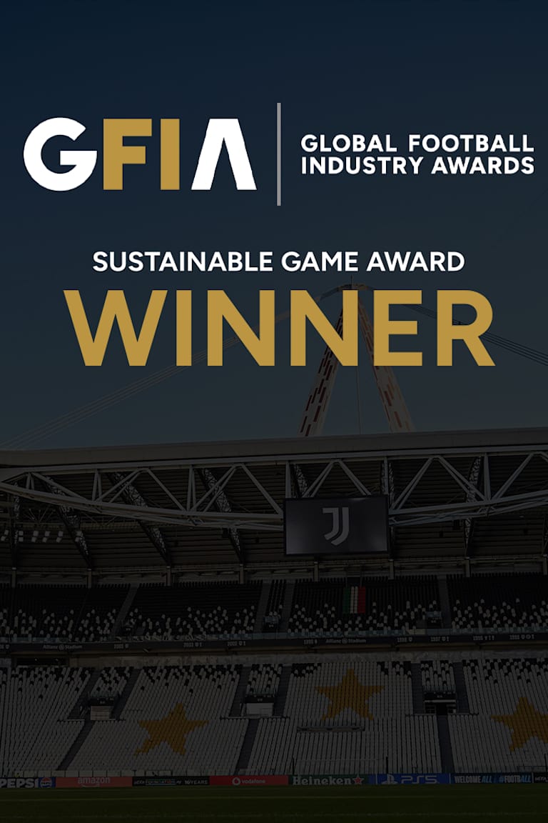 Juventus wins the Sustainable Game Award with the “Black, White & More” strategy