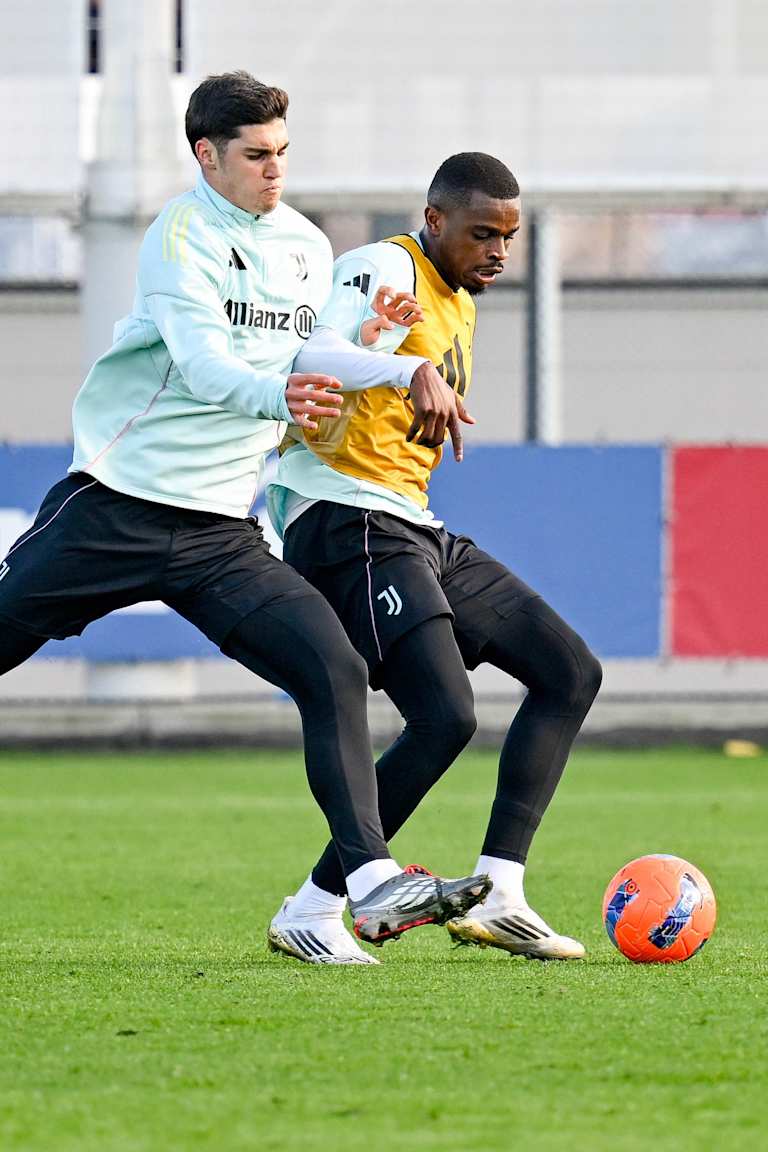 Juventus training ahead of the Roma clash