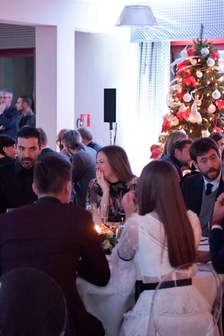 The first team squad toasts to the holidays! 