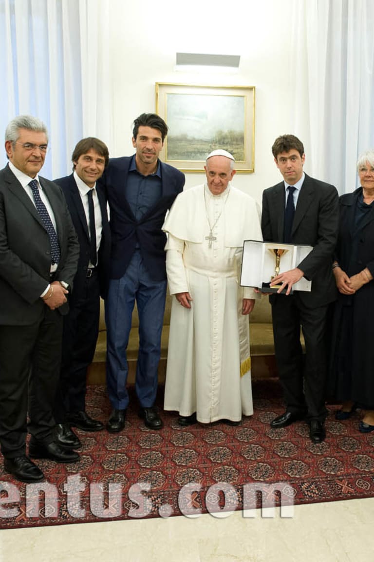 La Juventus da Papa Francesco